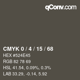 Color code: CMYK 0 / 4 / 15 / 68 | qconv.com