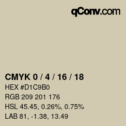 Color code: CMYK 0 / 4 / 16 / 18 | qconv.com