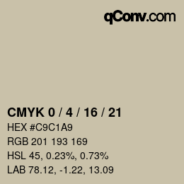 Color code: CMYK 0 / 4 / 16 / 21 | qconv.com