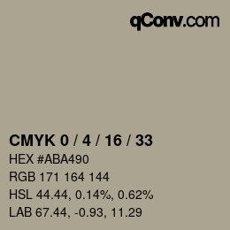 Color code: CMYK 0 / 4 / 16 / 33 | qconv.com