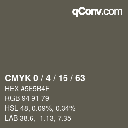 Color code: CMYK 0 / 4 / 16 / 63 | qconv.com