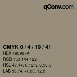 Color code: CMYK 0 / 4 / 19 / 41 | qconv.com