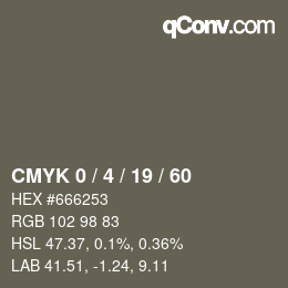 Color code: CMYK 0 / 4 / 19 / 60 | qconv.com