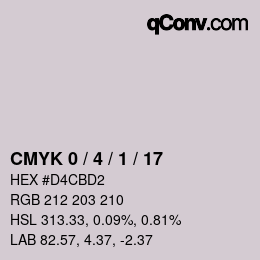 Color code: CMYK 0 / 4 / 1 / 17 | qconv.com