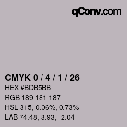 Color code: CMYK 0 / 4 / 1 / 26 | qconv.com