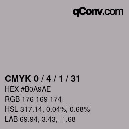 Color code: CMYK 0 / 4 / 1 / 31 | qconv.com