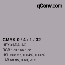 Color code: CMYK 0 / 4 / 1 / 32 | qconv.com