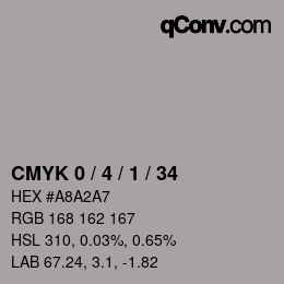 Color code: CMYK 0 / 4 / 1 / 34 | qconv.com