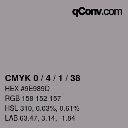 Color code: CMYK 0 / 4 / 1 / 38 | qconv.com