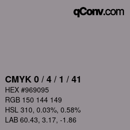 Color code: CMYK 0 / 4 / 1 / 41 | qconv.com