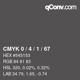 Color code: CMYK 0 / 4 / 1 / 67 | qconv.com