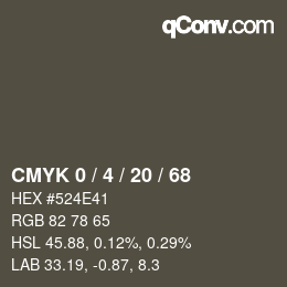 Color code: CMYK 0 / 4 / 20 / 68 | qconv.com