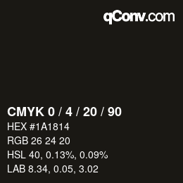Color code: CMYK 0 / 4 / 20 / 90 | qconv.com