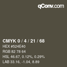 Color code: CMYK 0 / 4 / 21 / 68 | qconv.com