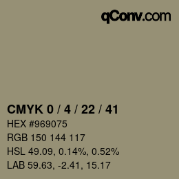 Color code: CMYK 0 / 4 / 22 / 41 | qconv.com