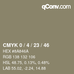 Color code: CMYK 0 / 4 / 23 / 46 | qconv.com