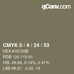 Color code: CMYK 0 / 4 / 24 / 53 | qconv.com