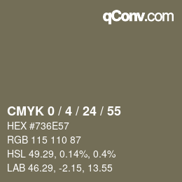 Color code: CMYK 0 / 4 / 24 / 55 | qconv.com