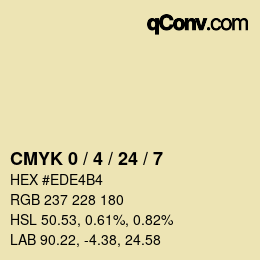 Color code: CMYK 0 / 4 / 24 / 7 | qconv.com