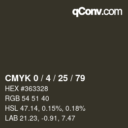 Color code: CMYK 0 / 4 / 25 / 79 | qconv.com