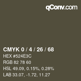 Color code: CMYK 0 / 4 / 26 / 68 | qconv.com