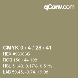 Color code: CMYK 0 / 4 / 28 / 41 | qconv.com