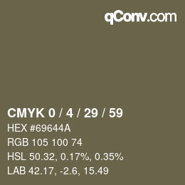 Color code: CMYK 0 / 4 / 29 / 59 | qconv.com