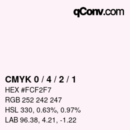 Color code: CMYK 0 / 4 / 2 / 1 | qconv.com