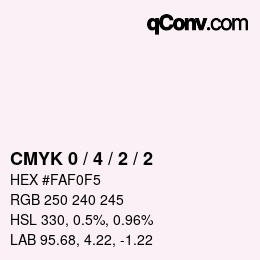 Color code: CMYK 0 / 4 / 2 / 2 | qconv.com