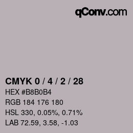 Color code: CMYK 0 / 4 / 2 / 28 | qconv.com