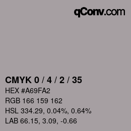 Color code: CMYK 0 / 4 / 2 / 35 | qconv.com