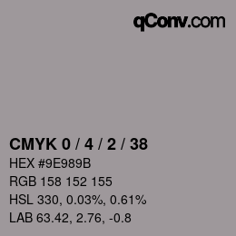 Color code: CMYK 0 / 4 / 2 / 38 | qconv.com