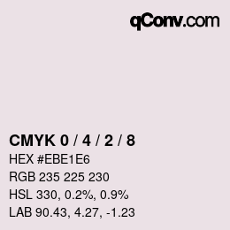 Color code: CMYK 0 / 4 / 2 / 8 | qconv.com