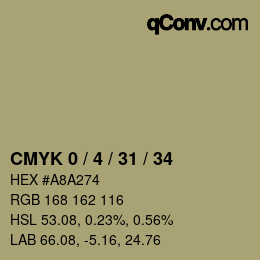 Color code: CMYK 0 / 4 / 31 / 34 | qconv.com