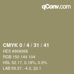 Color code: CMYK 0 / 4 / 31 / 41 | qconv.com
