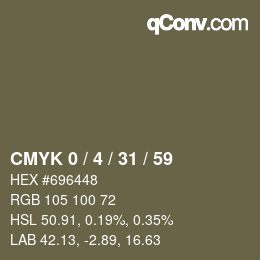 Color code: CMYK 0 / 4 / 31 / 59 | qconv.com