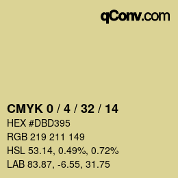 Color code: CMYK 0 / 4 / 32 / 14 | qconv.com