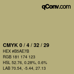 Color code: CMYK 0 / 4 / 32 / 29 | qconv.com