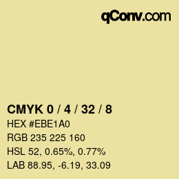 Color code: CMYK 0 / 4 / 32 / 8 | qconv.com