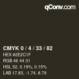 Color code: CMYK 0 / 4 / 33 / 82 | qconv.com