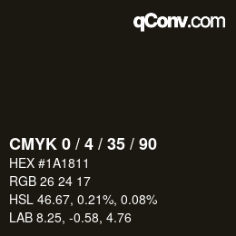 Color code: CMYK 0 / 4 / 35 / 90 | qconv.com