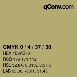 Color code: CMYK 0 / 4 / 37 / 30 | qconv.com