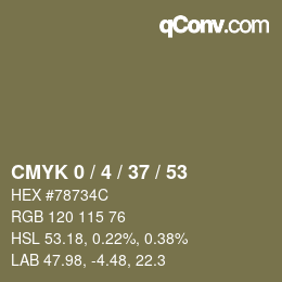 Color code: CMYK 0 / 4 / 37 / 53 | qconv.com