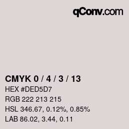 Color code: CMYK 0 / 4 / 3 / 13 | qconv.com