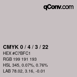 Color code: CMYK 0 / 4 / 3 / 22 | qconv.com