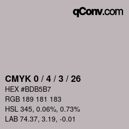 Color code: CMYK 0 / 4 / 3 / 26 | qconv.com