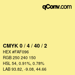 Color code: CMYK 0 / 4 / 40 / 2 | qconv.com