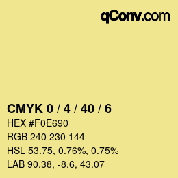 Color code: CMYK 0 / 4 / 40 / 6 | qconv.com