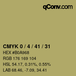 Color code: CMYK 0 / 4 / 41 / 31 | qconv.com