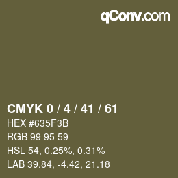 Color code: CMYK 0 / 4 / 41 / 61 | qconv.com
